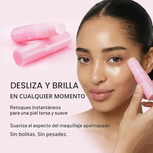 Vista 6 de medicube PDRN - Bálsamo múltiple de colágeno rosa Volufiline, PDRN, NAD, colágeno Bálsamo facial y corporal para debajo de los ojos, cuello