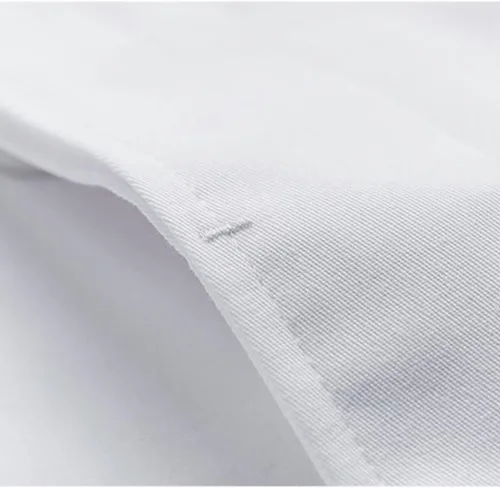 Vista 3 de Abrigo de chef para hotel, cocina, restaurante, unisex, chaqueta de chef clásica, uniforme de chef con bolsillos, camisa de cocina, Negro