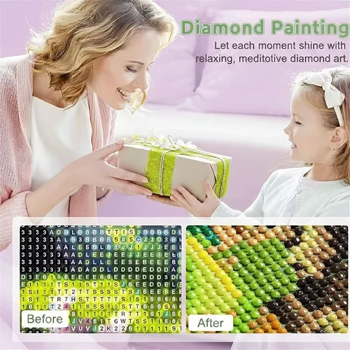 Vista 7 de Abstract Note Diamond Painting Kits for Adults Beginners, 5D Full Drill Diamond Art Kits Gem Art for Home Wall Decor, Rhinestone Embroidery Crafts