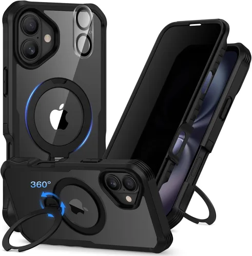 Vista 101 de CENHUFO Funda de privacidad para iPhone 11 Pro, funda de cuerpo completo con protector de pantalla de privacidad de vidrio templado 9H integrado