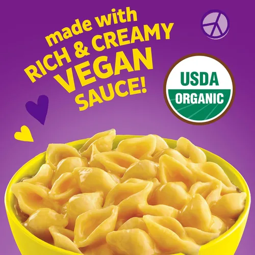Vista 5 de Annie's Deluxe Vegan Mac and Cheddar Shells, Vegan Macaroni and Cheese, 10.8 oz (Pack of 2)