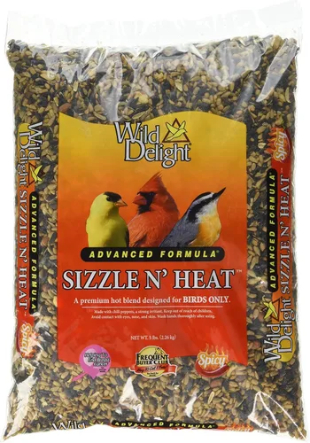 Vista 4 de Wild Delight Sizzle N' Heat - Paquete de alimentos para pájaros (14 libras + 5 libras)
