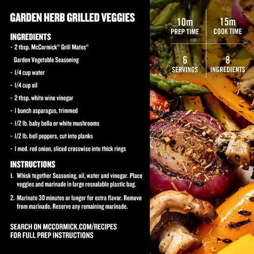 Vista 9 de McCormick Grill Mates Condimento para verduras de jardín, 3.12 oz