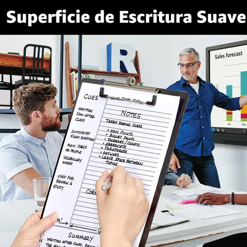Vista 6 de Sooez Portapapeles de plástico con soporte para bolígrafo, [10% más grueso] Tableros de clip de 8.5 x 11 pulgadas con clip de perfil bajo, lindo