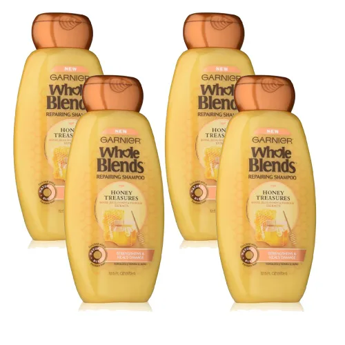 Vista 12 de Garnier Whole Blends Honey Treasures Champú reparador, para cabello seco y dañado, 3 onzas líquidas (tamaño de viaje), 1 unidad