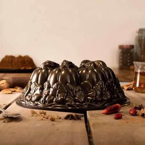 Vista 5 de Nordic Ware - Molde para pastel tipo bundt, diseño de calabaza