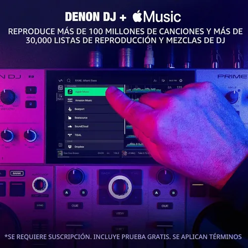 Vista 5 de Denon DJ PRIME GO+ Controlador portátil independiente para DJ
