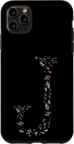 Vista 13 de Letter J Floral Monogram Vintage Initial Personalized Gift Case for iPhone 17