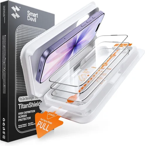 Vista 3 de SMARTDEVIL Paquete de 3 protectores de pantalla de privacidad para teléfono 2027 Pro Max – Sistema de instalación SmartPull Box Pro, vidrio
