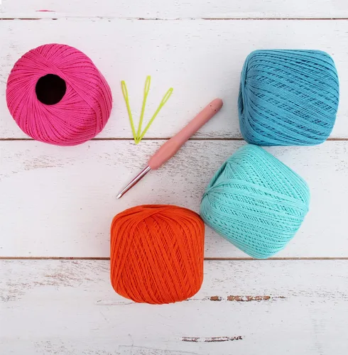 Vista 11 de ThreadArt - Hilo de ganchillo 100% algodón, tamaño 10, cinco bolas de 1.76 oz Soft pure cotton crochet thread for lace, doilies, amigurumi and