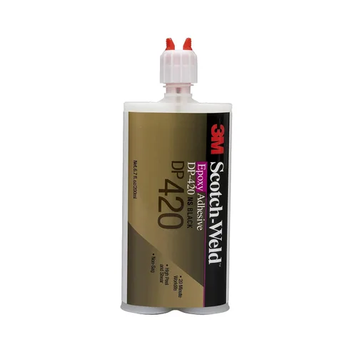 Vista 7 de 3M Scotch-Weld - Adhesivo epoxi DP420, negro, adhesivo estructural epoxi de dos partes, resistente al impacto y a la fatiga, mantiene la fuerza