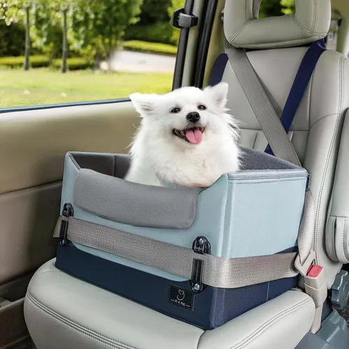 Vista 12 de A 4 Pet Asientos de coche para perros pequeños, menos de 25 libras Gris