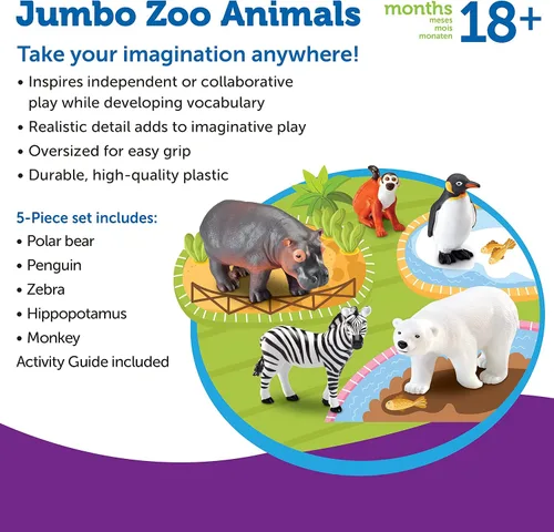 Vista 5 de Learning Resources Jumbo - Animales de granja