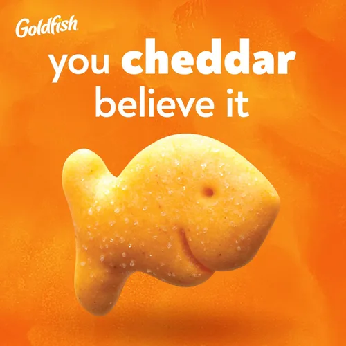 Vista 4 de Goldfish Galletas de queso cheddar, galletas horneadas, bolsa de 6.6 onzas (paquete de 2)