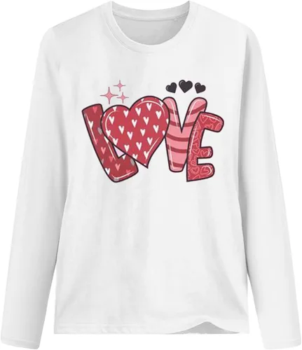 Vista 3 de Women's Breast Cancer Tops Blouse Cancer Awareness T Shirt Love Trendy Graphic Long Sleeve Casual Blouses