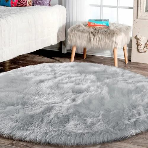 Vista 96 de Latepis - Alfombra rectangular de piel sintética tipo lana de oveja suave y esponjosa de estilo bohemio para sala de estar, dormitorio y residencias
