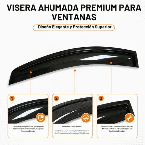 Vista 7 de 4 protectores de lluvia originales para Chevy 2007-2014 Tahoe 94514