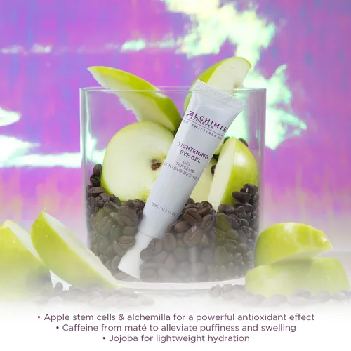 Vista 7 de Alchimie Forever Gel tensor para ojos Efecto de elevación inmediata reduce la apariencia de líneas finas, hinchazón, cafeína y extracto de células