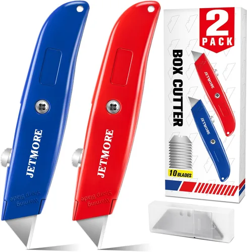Vista 8 de Paquete de 12 cuchillos utilitarios con 10 cuchillas 12pack-folding
