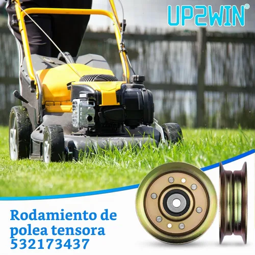 Vista 4 de UP2WIN 532173437 Rodamientos de polea tensora compatibles con tractor de cortacésped Craftsman LT1000 LT2000 con plataforma de 42 pulgadas