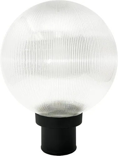 Vista 16 de KastLite Accesorio de iluminación combinado de globo de poste de lámpara Lente acrílica blanca de 12 pulgadas con acoplador blanco y montaje