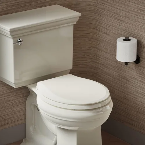 Vista 2 de KOHLER 4639-RL-96 Cachet ReadyLatch - Asiento de inodoro redondo de cierre suave, color crema (Biscuit)