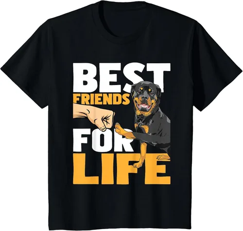 Vista 43 de Best Friends for Life - Rottweiler Animal Dog Lover Breeder T-Shirt