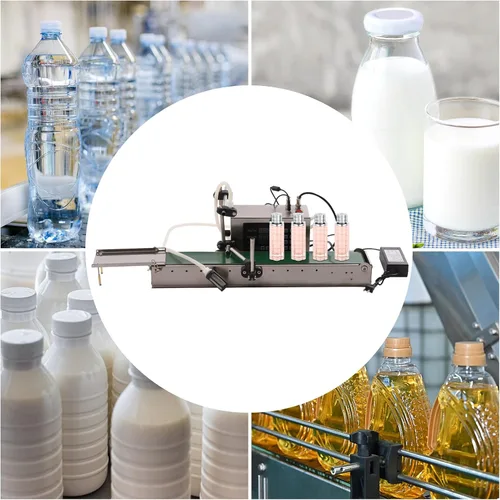 Vista 2 de Máquina de llenado de líquidos Máquina automática de llenado de tubos de botellas de líquido Llenadora de control digital de un solo cabezal