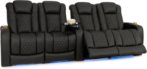 Vista 43 de Seatcraft Virtuoso 365 - Asiento de cine en casa (3 unidades), color ébano