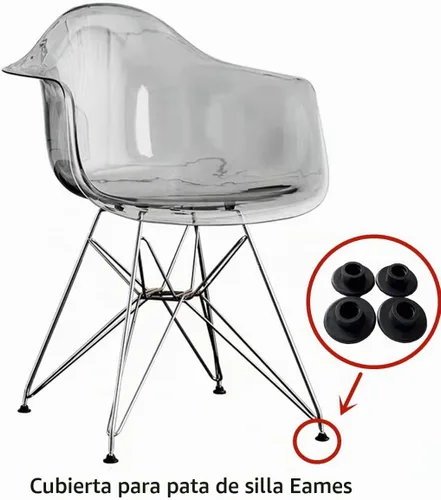 Vista 2 de Almohadillas de repuesto para sillas para pies de muebles, paquete de 4