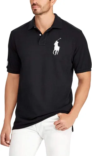 Vista 3 de POLO RALPH LAUREN Polo de malla de ajuste entallado para hombre Big Pony, Amarillo Hampton.