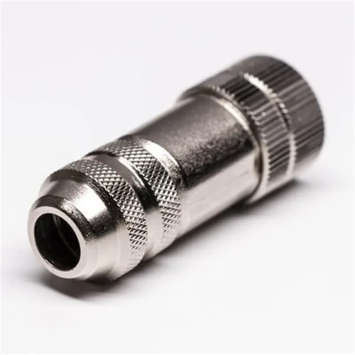 Vista 2 de Elecbee 5 unids Profibus M12 A Código Campo Cable Conector 4 Pin hembra Asamblea Enchufe Shiled para 22AWG 0.34mm² Cable