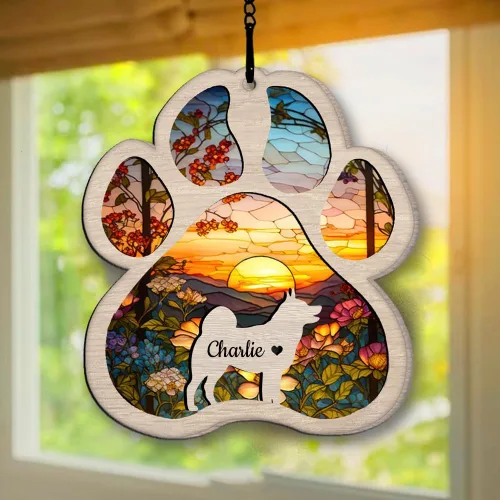 Vista 26 de Regalos conmemorativos personalizados para perros afganos, adorno de perro afgano personalizado, árbol de Navidad, regalo de recuerdo de mascotas