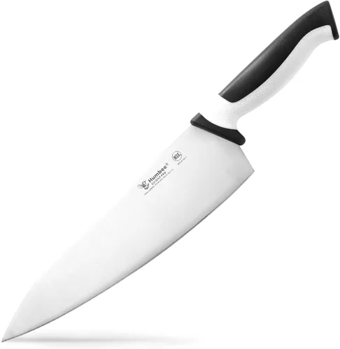 Vista 17 de Cuchillo de chef de 6 pulgadas, hoja de acero inoxidable de alto carbono certificada NSF – Mango ergonómico codificado por colores, cuchillo de Negro