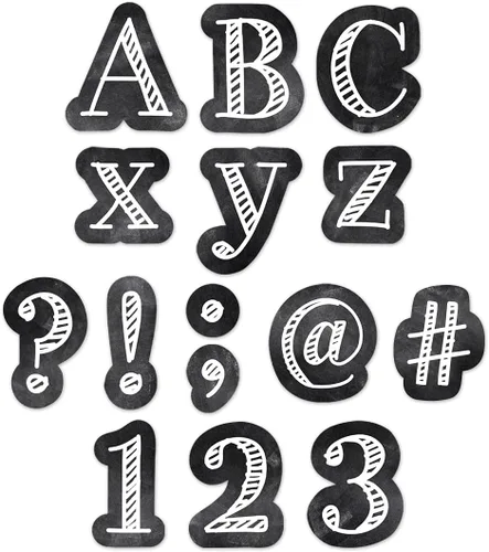 Vista 3 de CTP Classroom Café Punch-Out Letras para el aula - Suministros esenciales para la escuela en casa - Los mejores suministros de regreso a clases