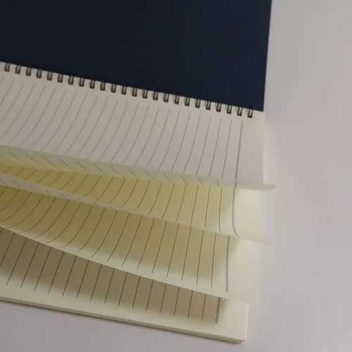 Vista 3 de YUREE Cuaderno de espiral rayado, diario en espiral B5 de tapa suave, 5 cuadernos por paquete, 60 hojas (120 páginas), 10.2" x 7.2", azul