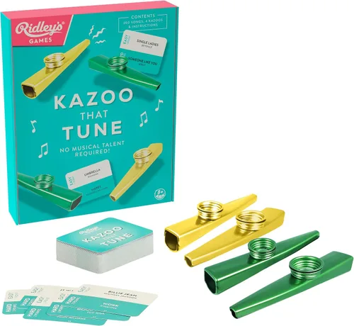 Vista 9 de Kazoo That Festive Tune Juego navideño para la familia No se requiere talento musical Incluye 4 kazoos y 100 canciones festivas