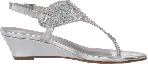 Vista 6 de DREAM PAIRS Sandalias Aditi de vestir de cuña baja para mujer.