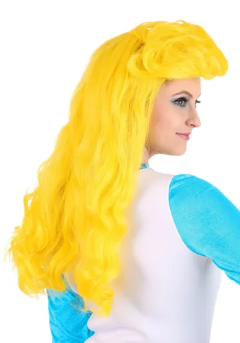 Vista 4 de Peluca de Disfraz de Pitufina para Mujer Multicolor