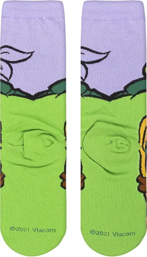 Vista 6 de Odd Sox, Nickelodeon TMNT Teenage Mutant Ninja Turtles, 90's Cartoon, Fun Socks
