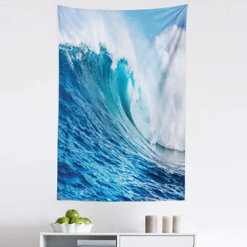 Vista 22 de Lunarable Tapiz de los años 90, historia inspirada en el arte pop, ilustración temática de baile de celebración, decoración de tela para colgar