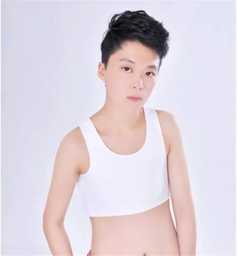 Vista 2 de BaronHong Carpeta de compresión plana transpirable para Tomboy Trans Lesbian