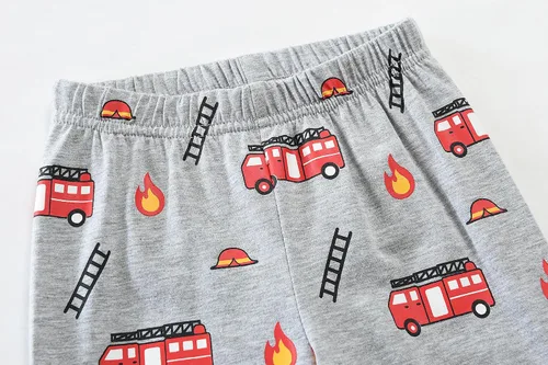 Vista 94 de Little Hand Pijamas para niños pequeños, Monster Truck 100% algodón, dinosaurio para niños, 2 piezas, ropa de dormir, conjuntos de ropa de dormir