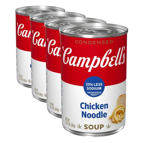 Vista 19 de Campbell's Sopa condensada de fideos de pollo caseros, lata de 10.5 onzas, 4 unidades (paquete de 6)