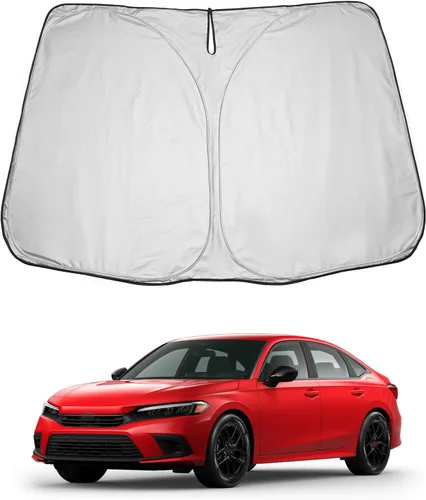 Vista 54 de LUWU Parasol para parabrisas para Dodge RAM 1500 y 2500 2009-2018 - Parasol para ventana delantera con bloqueo de rayos UV