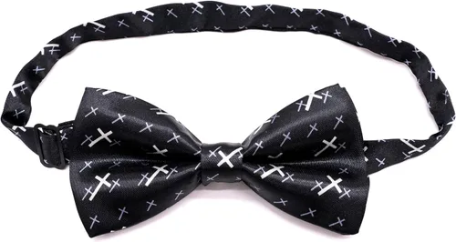 Vista 55 de Pajaritas preatadas hechas a mano para hombre con diseño elegante M126