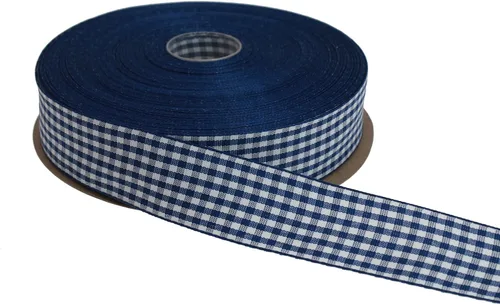 Vista 55 de Cinta a cuadros de 50 yardas cada rollo 100% poliéster con borde tejido (1/1-2 pulgadas x 50 yardas, negro)
