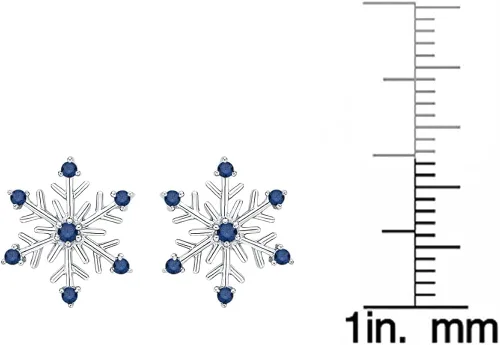 Vista 5 de KATARINA Pendientes de diamante azul de 012 quilates en oro o plata