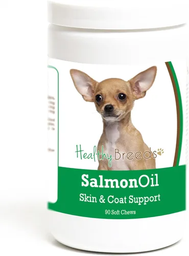 Vista 354 de Healthy Breeds Affenpinscher - Masticables suaves de aceite de salmón, 90