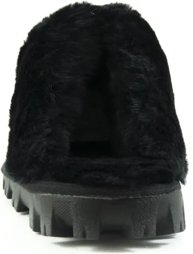 Vista 4 de CLPP'LI Pantuflas de invierno cálidas de piel sintética para mujer